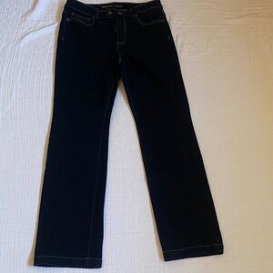 MICHAEL KORS Women's Dark Blue Straight Leg Jeans